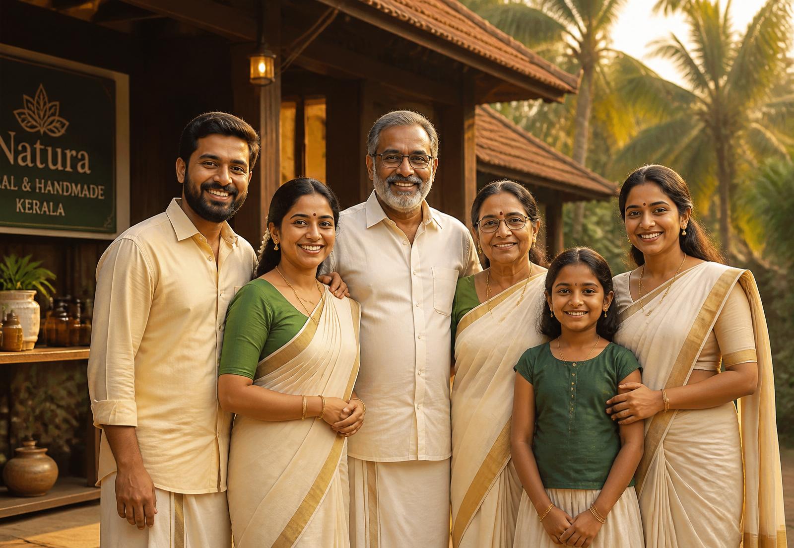 Happy Kerala family with Andavar Agency